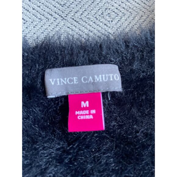 Vince Camuto Black and Gray V-Neck Sweater (Fits like a L) - Picture 11 of 13